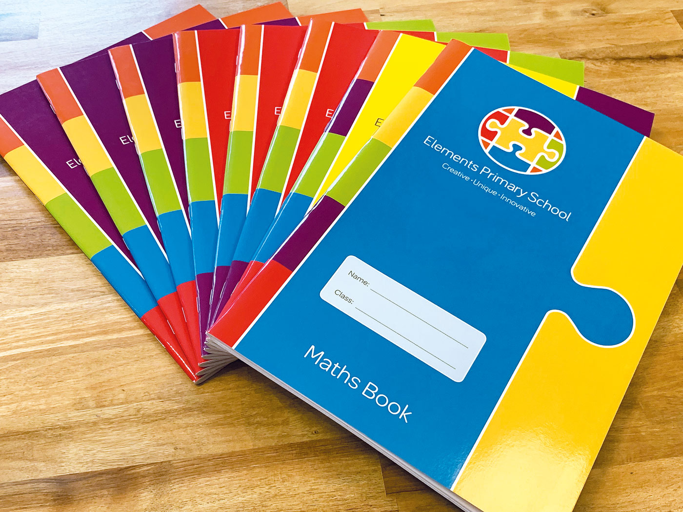 Gloss Laminated Full Colour Exercise Books - shiny