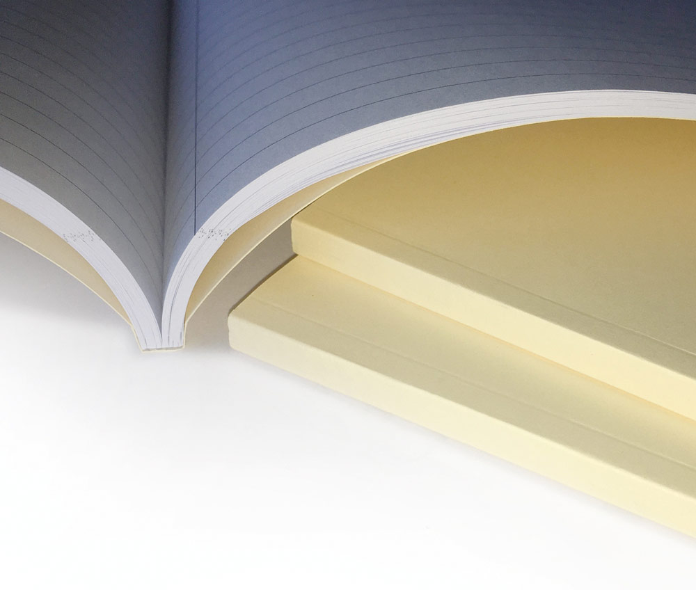 perfect binding exercise book bound laminate clear plastic