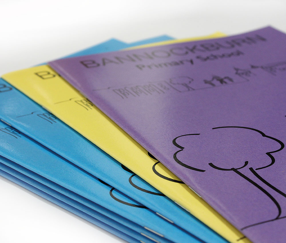 Bannockburn gloss laminated exercise book