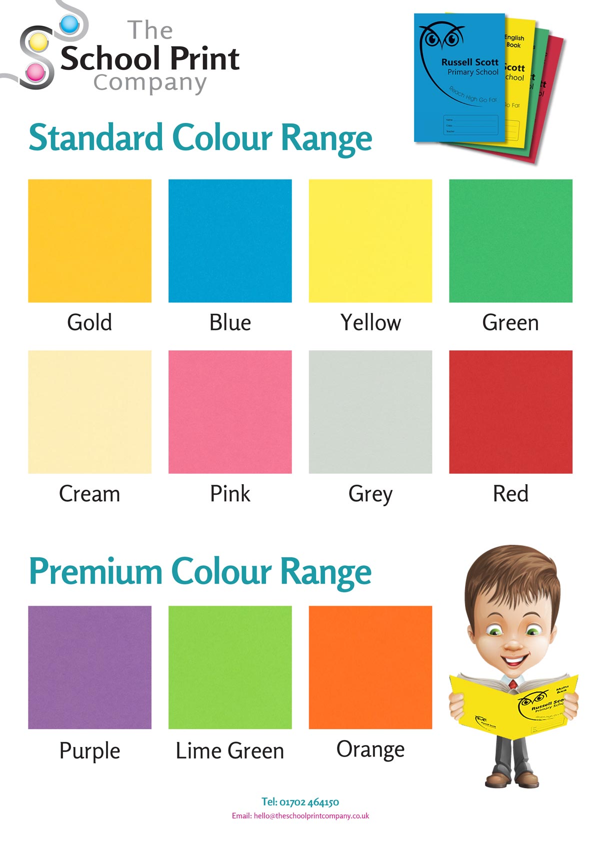 school exercise book cover colours rainbow printing