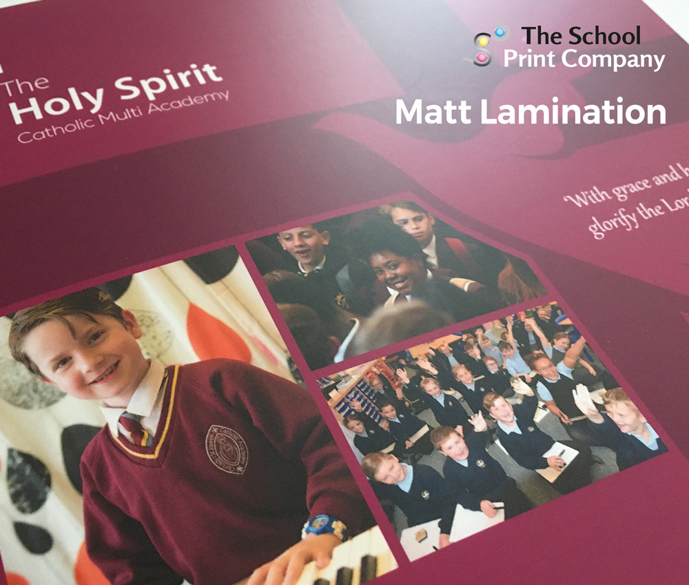 Matt Lamination to exercise books